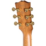 Back of headstock of Gibson Acoustic Parlor Rosewood EC Rosewood Burst LR Baggs Hi-Fi DNA.