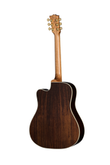 Back of Gibson Hummingbird Standard Rosewood EC Rosewood Burst.