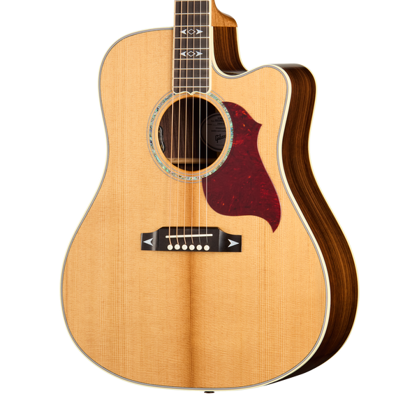 Front of Gibson Acoustic Songwriter Recording Artist EC Antique Natural LR Baggs Hi-Fi DNA.