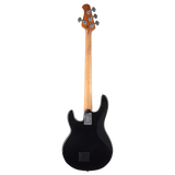 Full back shot of Ernie Ball Music Man StingRay Special Black Maple Black PG  w/Mono Softshell Case