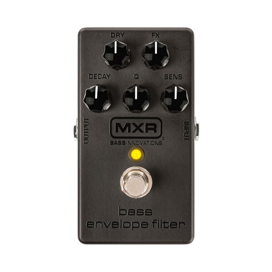 Top down of MXR M82B Bass Envelope Filter Blackout.