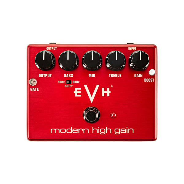 Top down of MXR EVH Modern High Gain Pedal.