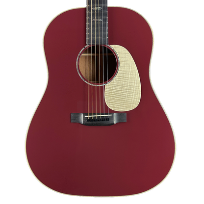 Front of Martin Custom Shop Slope Shoulder Dread Spruce/Mahogany Burgundy.
