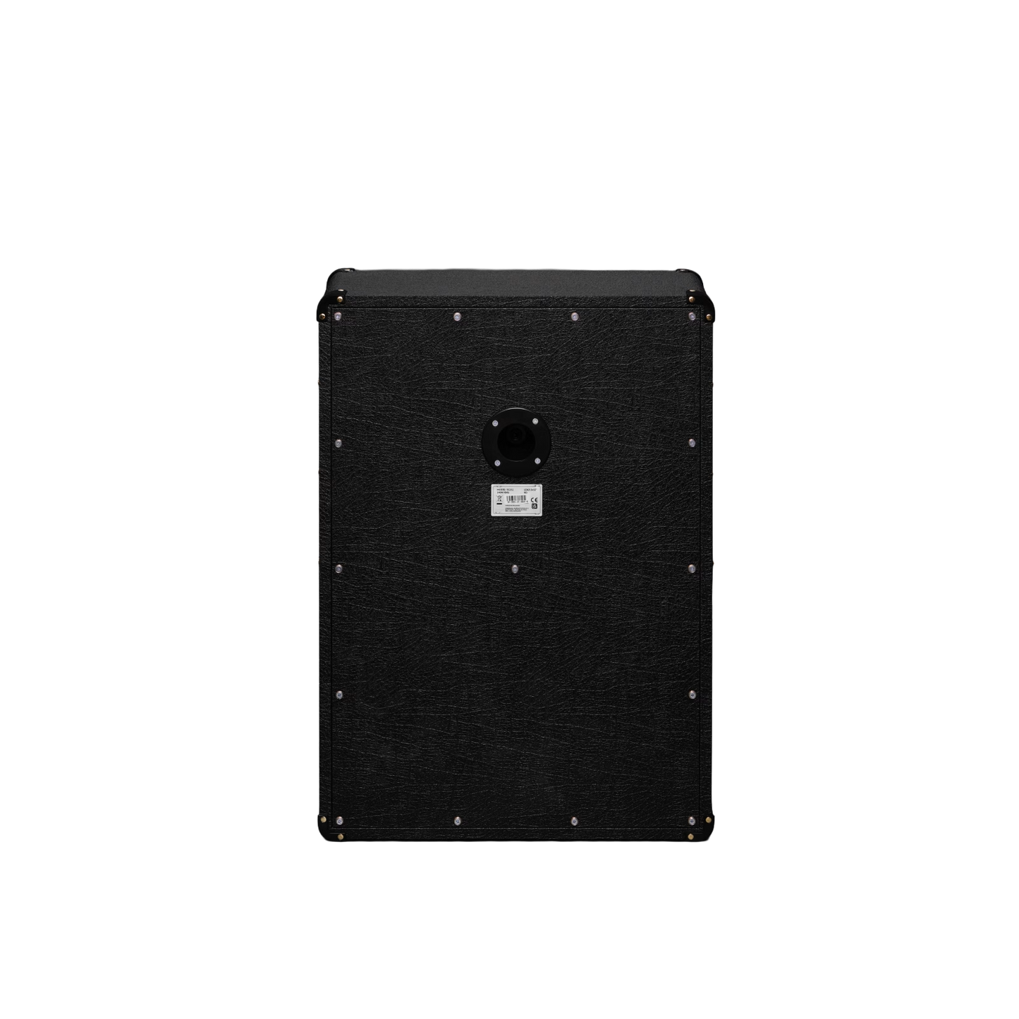 Back of Marshall SC212 2x12 Speaker cabinet.