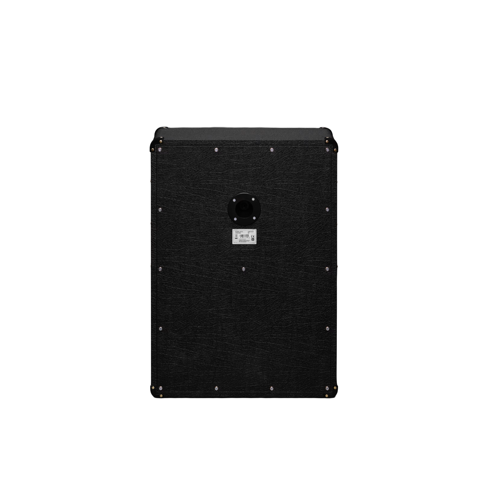 Back of Marshall SC212 2x12 Speaker cabinet.