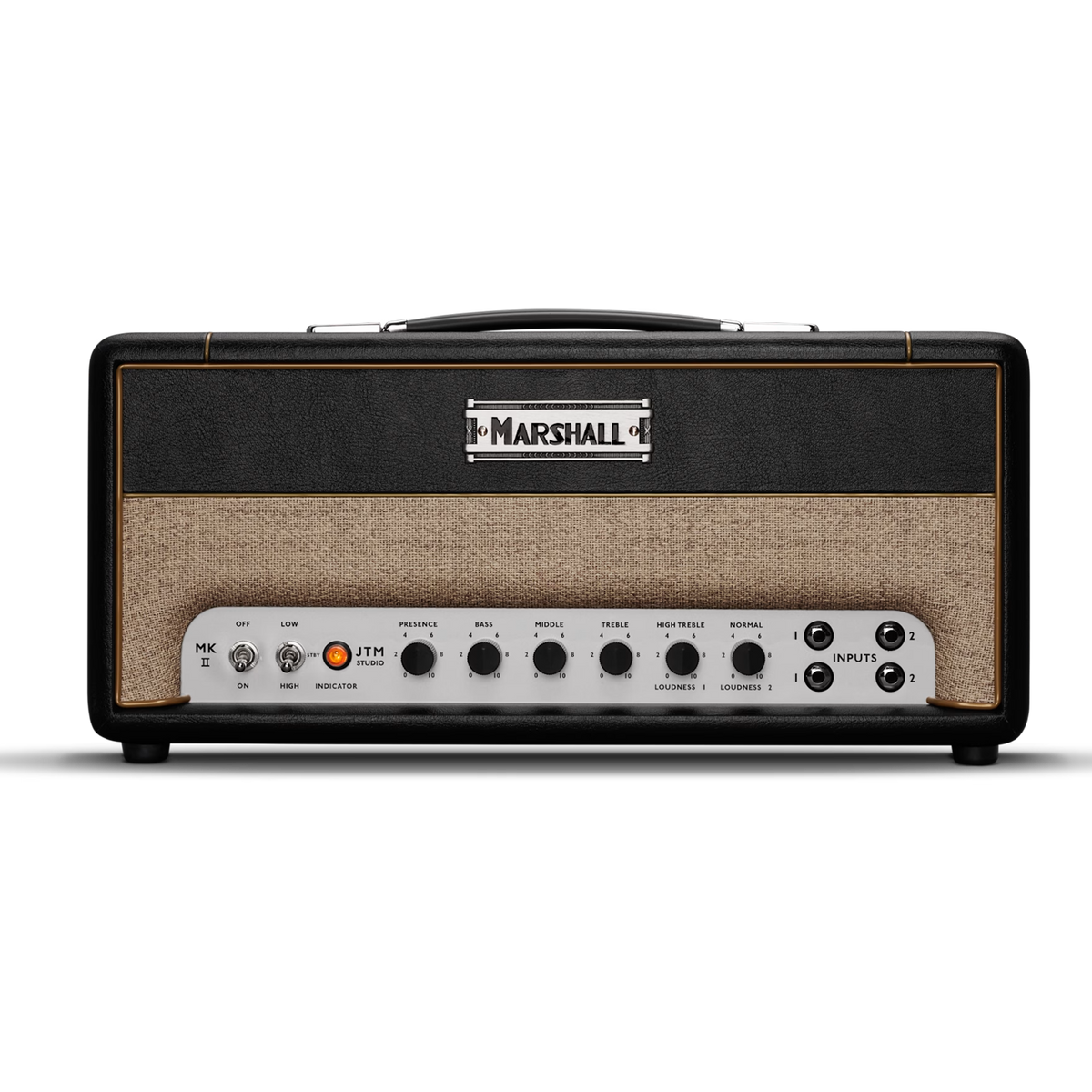 Front of Marshall ST20H Studio JTM 20w Head.