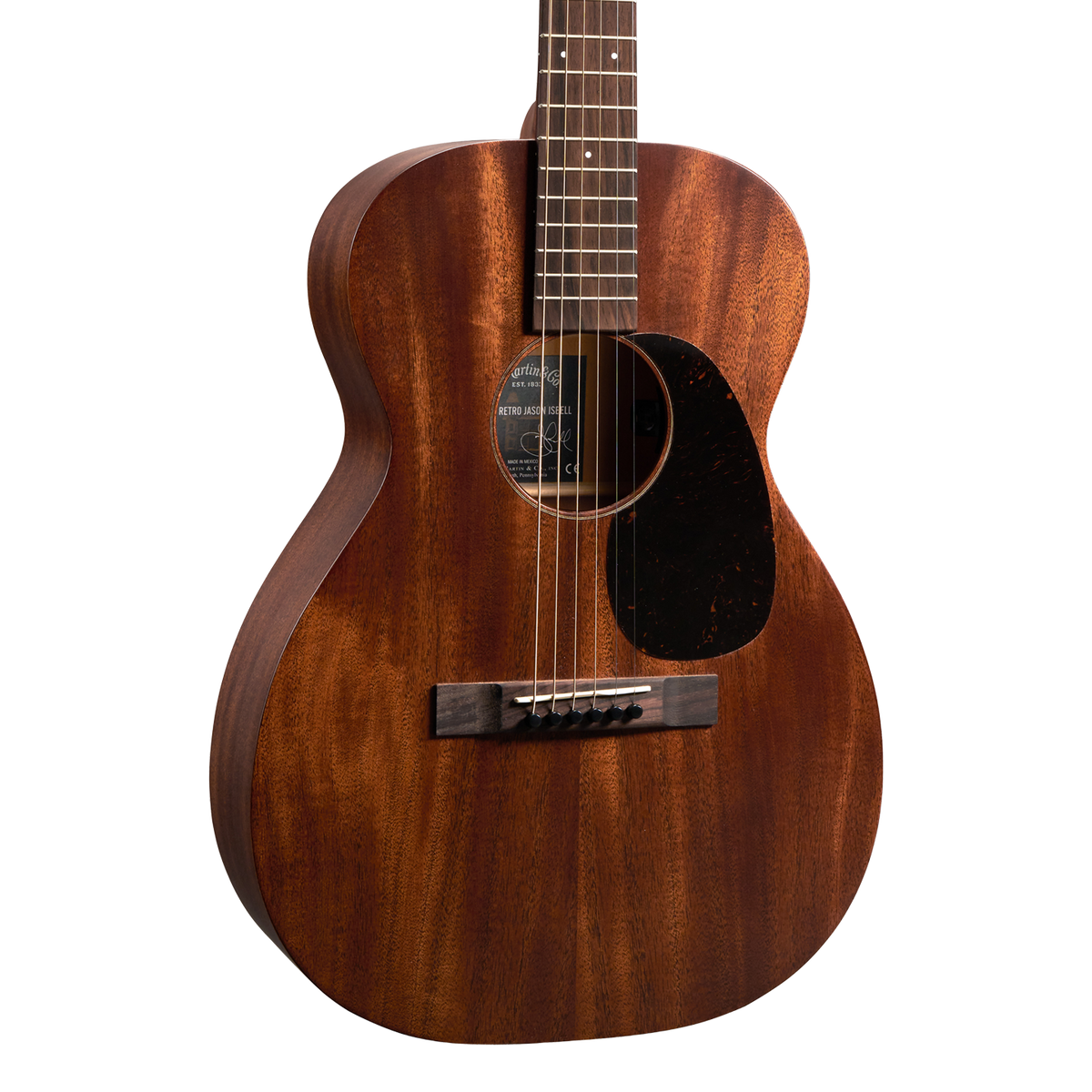 Front of Martin 0-10E Retro Jason Isbell.