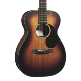 Front of Martin 00-10E Bonamassa Satin Sunburst Sapele.