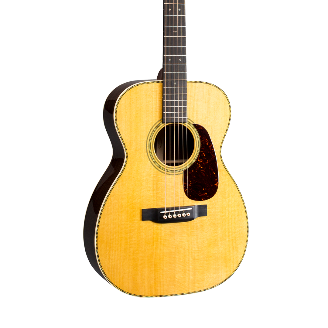 Front of Martin 00-28 Natural.