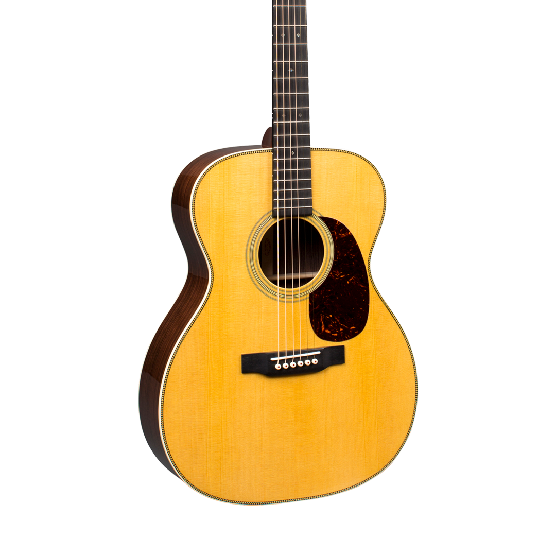 Front of Martin 000-28 Natural.