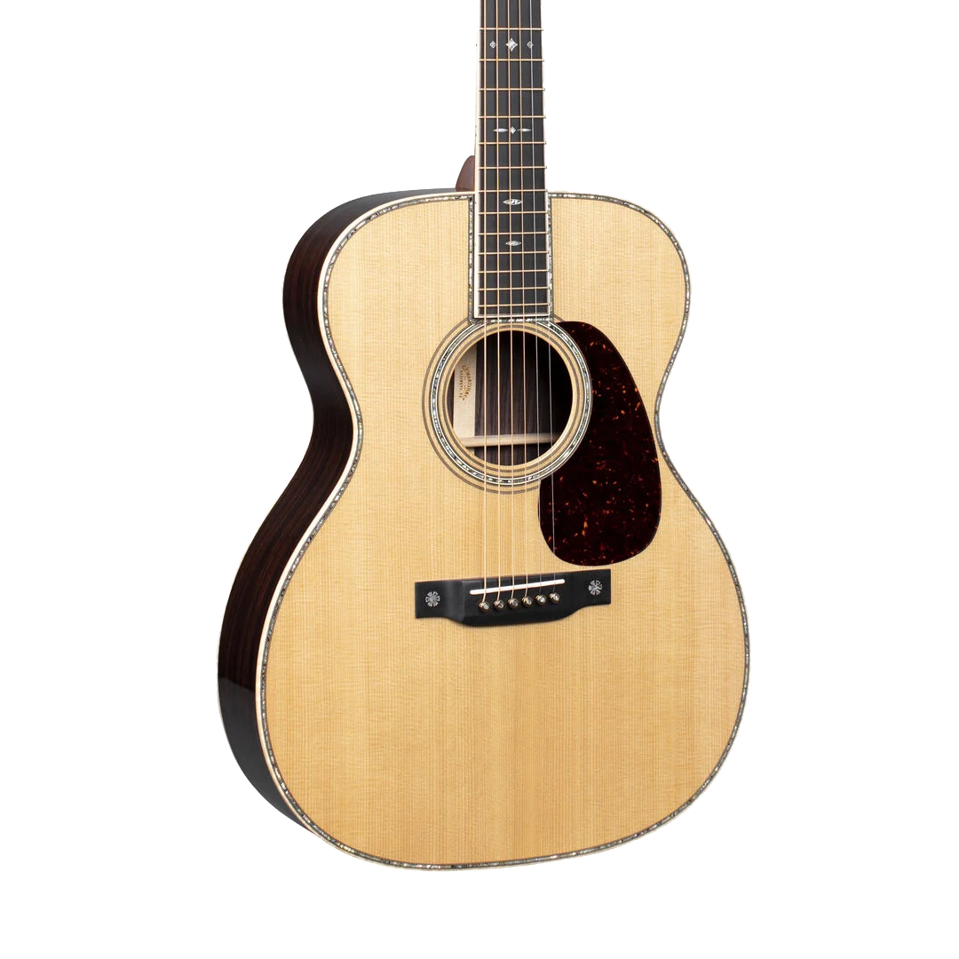 Front of Martin 000-42 Modern Deluxe Natural.