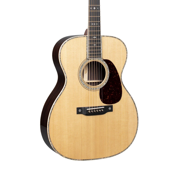 Front of Martin 000-42 Modern Deluxe Natural.