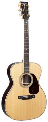 Full frontal of Martin 000-42 Modern Deluxe Natural.