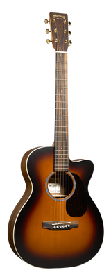 Full frontal of Martin 000C Jr E Walnut Burst.