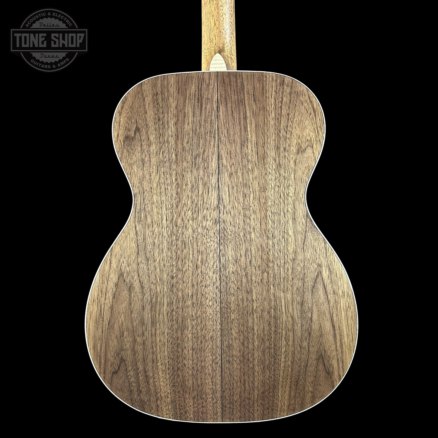 Back of Martin Custom Shop 000-14F Factory Exclusive Sitka Black Walnut 2951130 body.