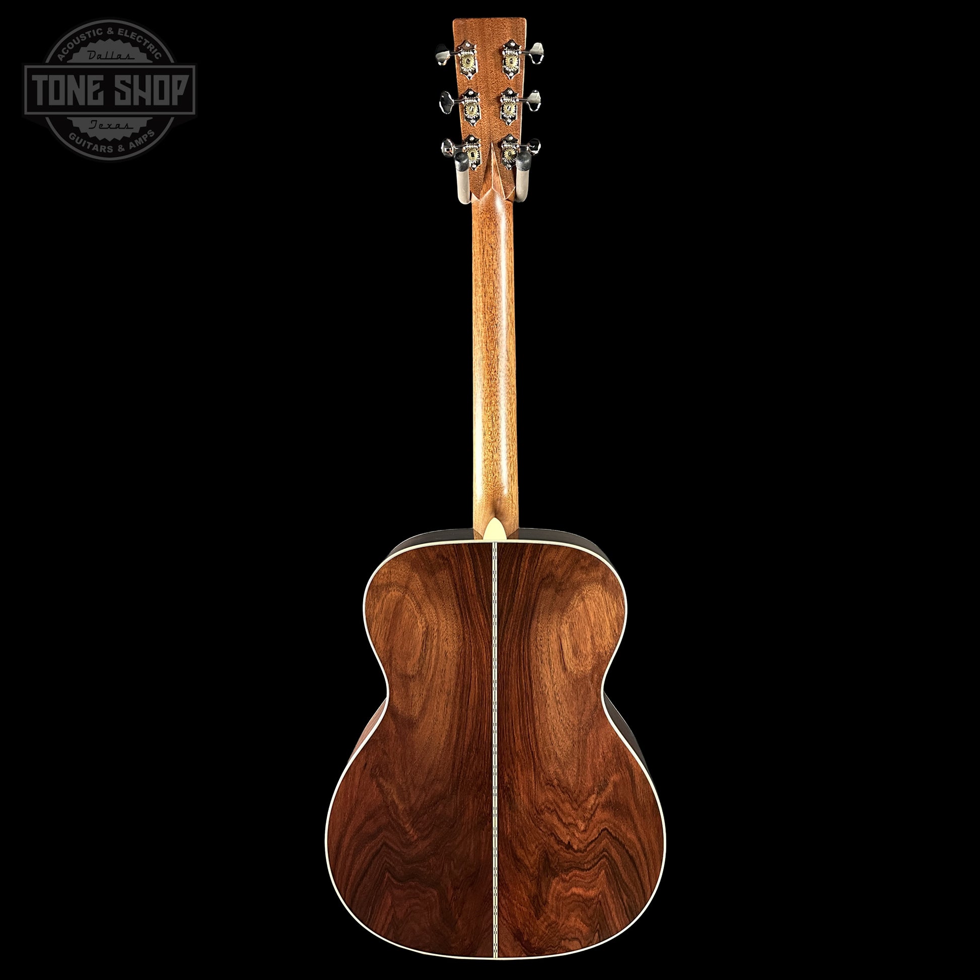 Back of Martin Custom Shop 000 14-Fret Wild Grain East Indian Rosewood 2981110.