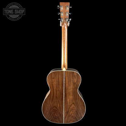 Back of Martin Custom Shop 000 14-Fret Wild Grain East Indian Rosewood.
