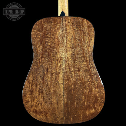Back of Martin Custom Shop Dread 14-Fret Jaguar Claw Mahogany 2981102 body.