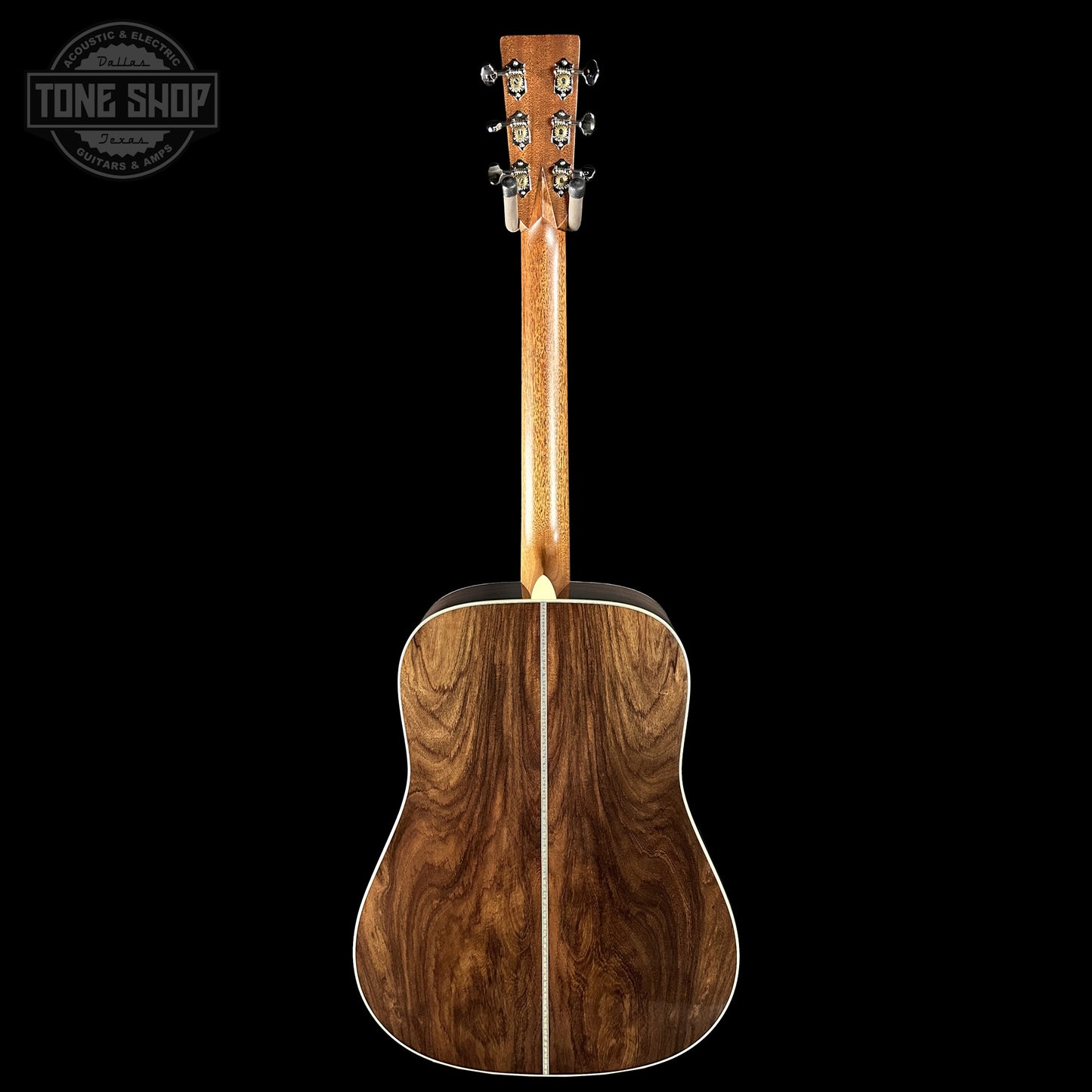 Back of Martin Custom Shop Dread 14-Fret Wild Grain East Indian Rosewood 2981112.