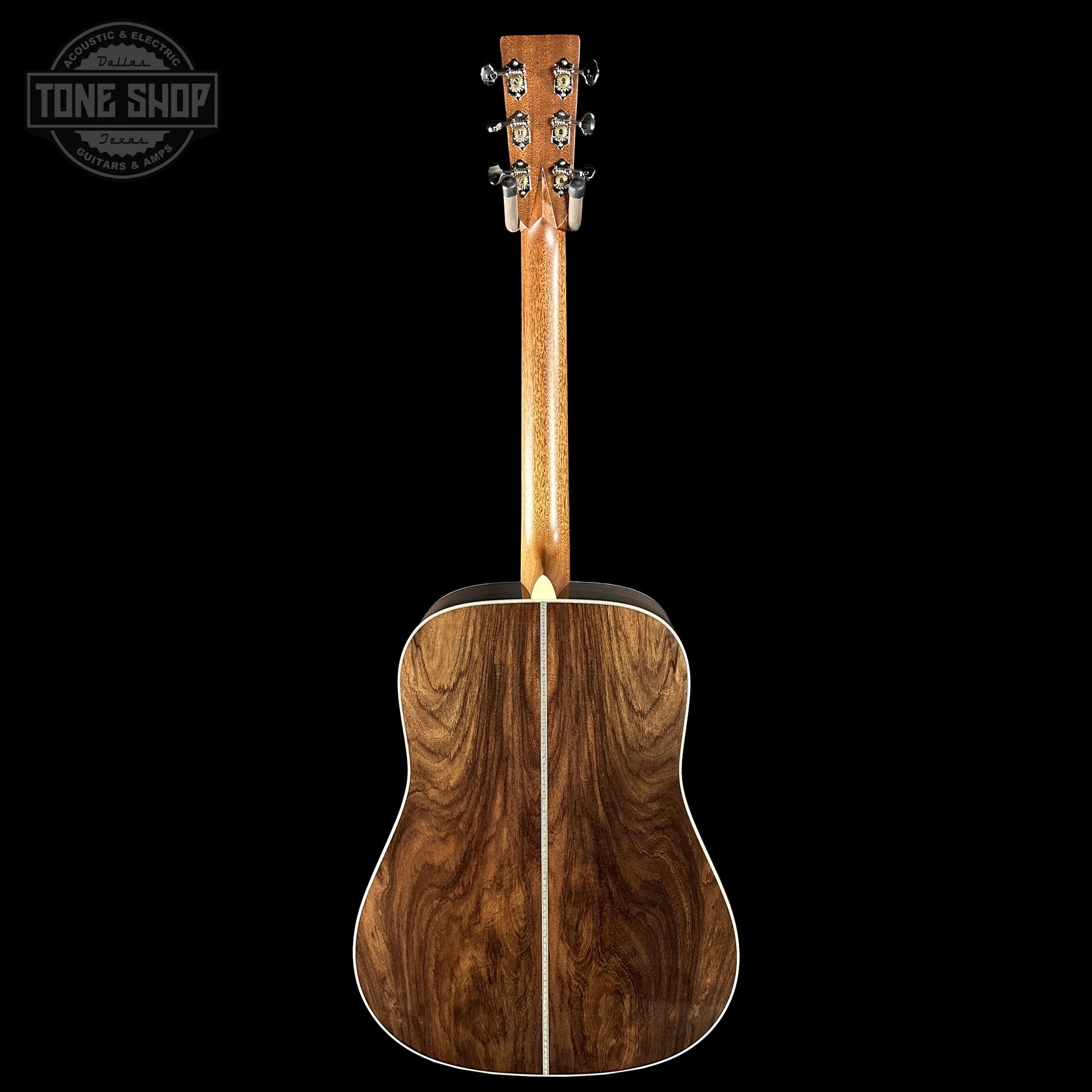 Back of Martin Custom Shop Dread 14-Fret Wild Grain East Indian Rosewood 2981112.