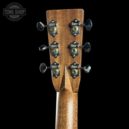Back of Martin Custom Shop Dread 14-Fret Wild Grain East Indian Rosewood 2981112 headstock.