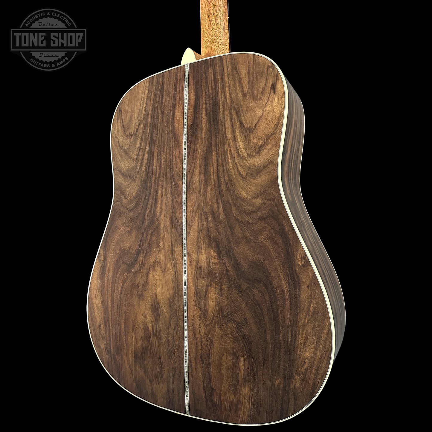 Back right angle of Martin Custom Shop Dread 14-Fret Wild Grain East Indian Rosewood 2981112.