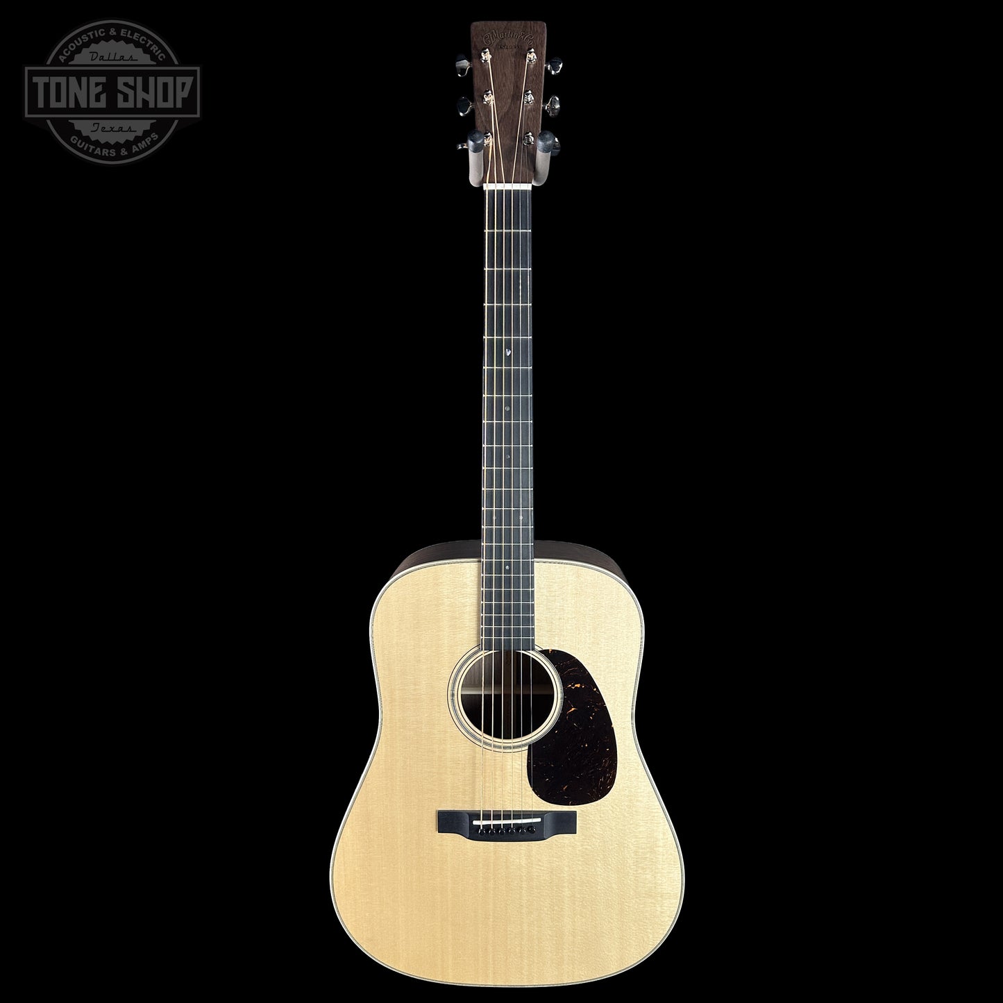 Full frontal of Martin Custom Shop Dread Factory Exclusive Sitka Black Walnut 2951341.