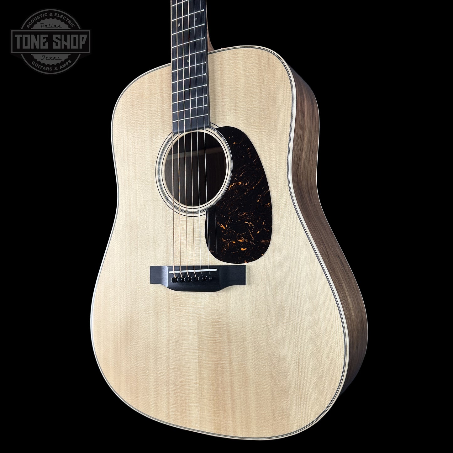 Front right angle of Martin Custom Shop Dread Factory Exclusive Sitka Black Walnut 2951342.