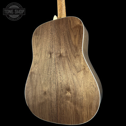 Back right angle of Martin Custom Shop Dread Factory Exclusive Sitka Black Walnut 2953374 body.