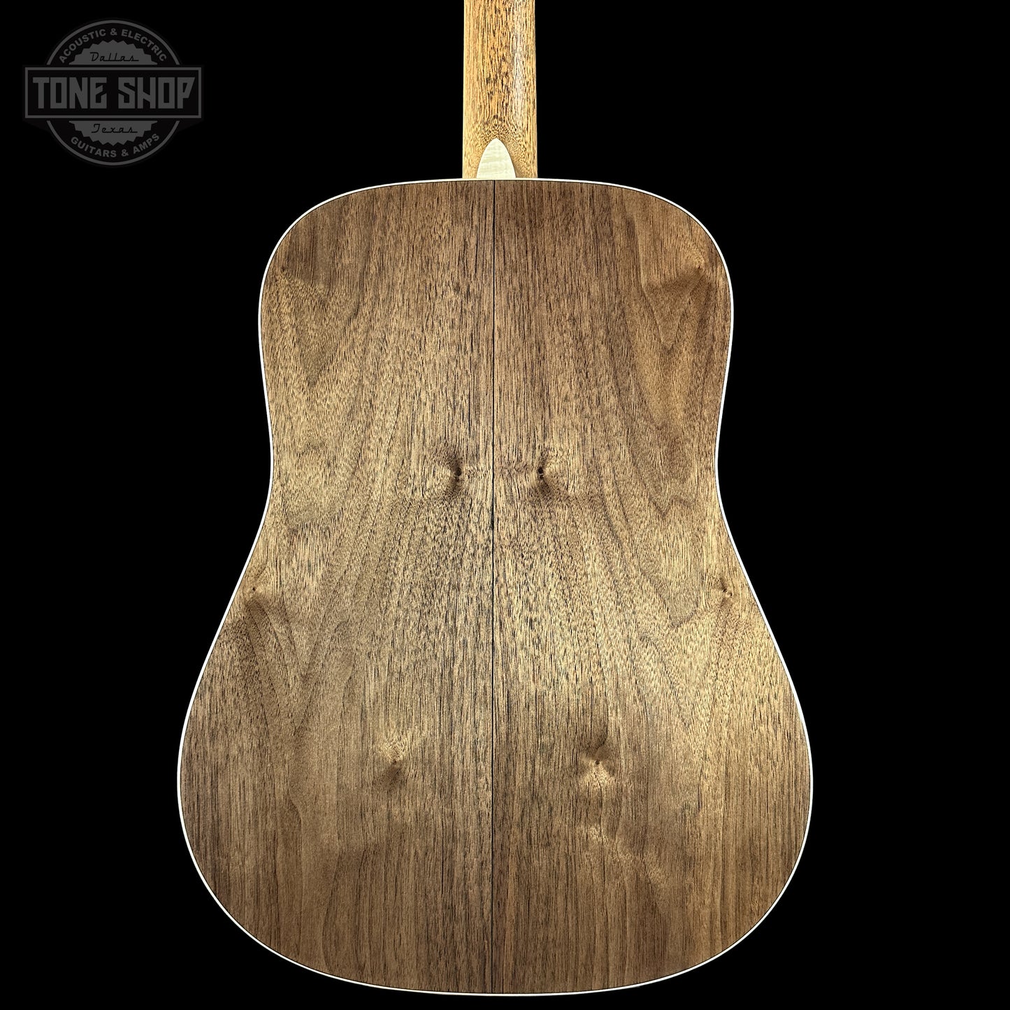 Back of Martin Custom Shop Dread Factory Exclusive Sitka Black Walnut 2953374 body.
