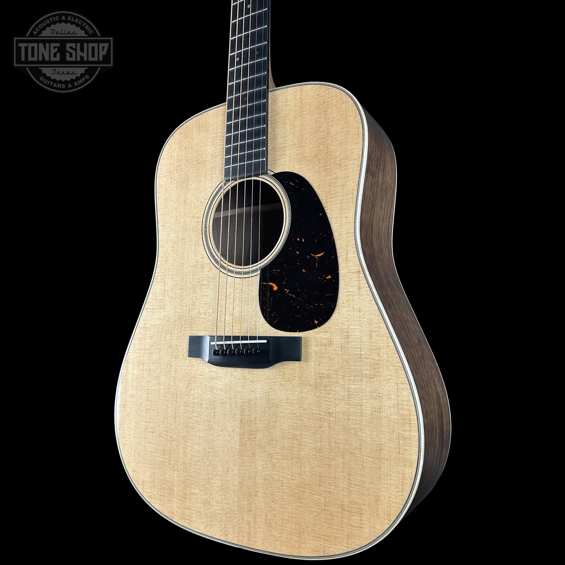 Front right angle of Martin Custom Shop Dread Factory Exclusive Sitka Black Walnut 2953374.