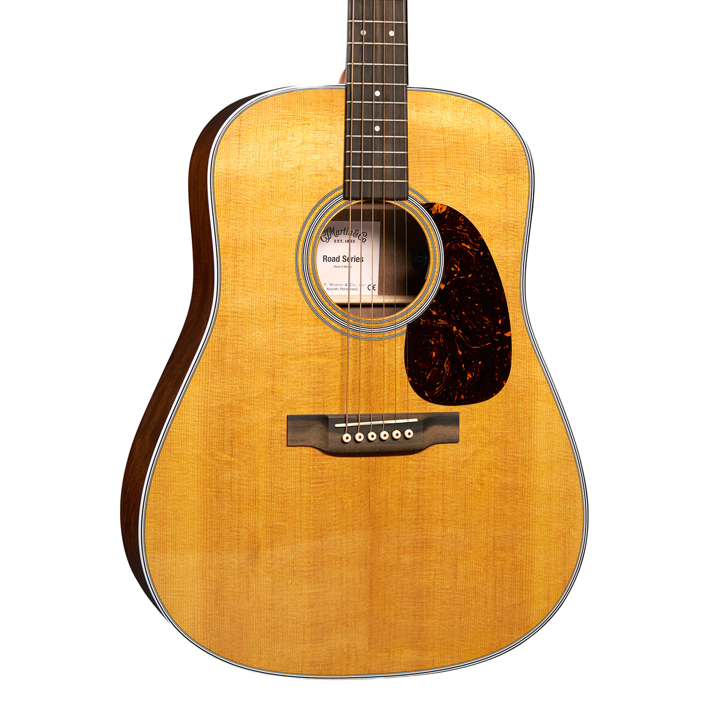 Front of Martin D-13E Retro Walnut.