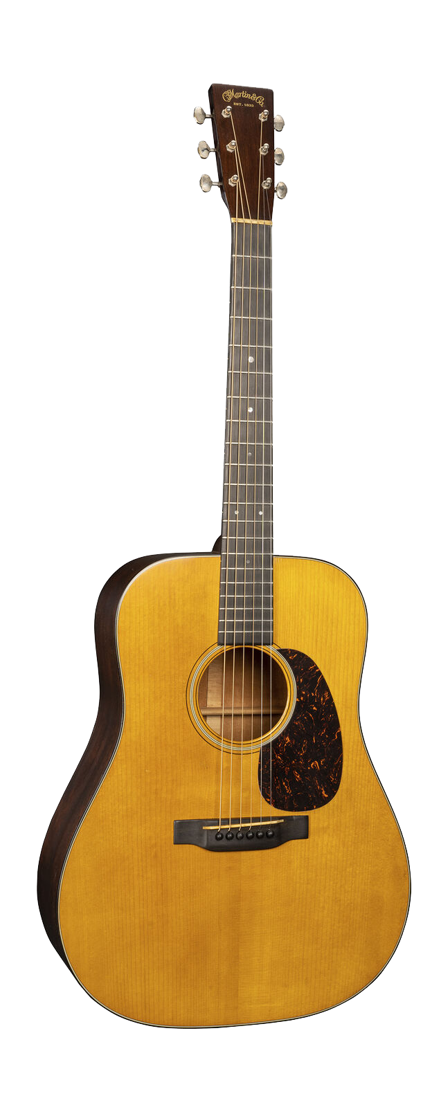 Full frontal of Martin D-18 Authentic 1937 VTS Aged.