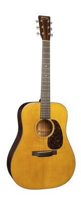 Full frontal of Martin D-18 Authentic 1937 VTS Aged.