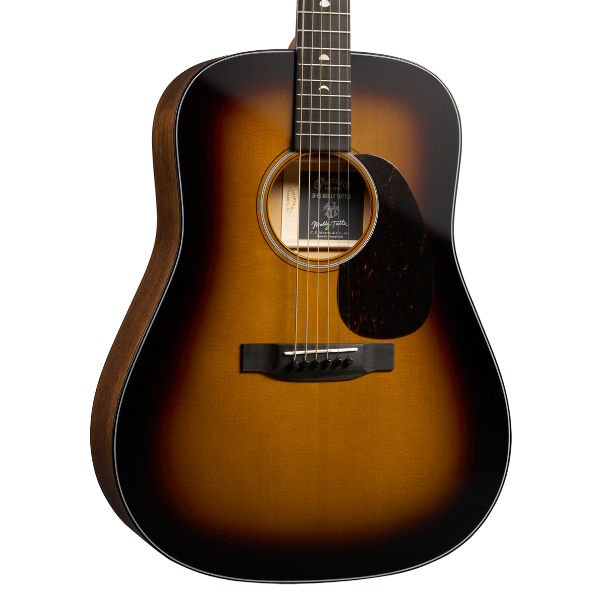 Front of Martin D-18 Molly Tuttle.