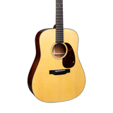Front of Martin D-18 Natural.