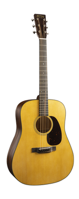 Full frontal of Martin D-18 Satin Natural.