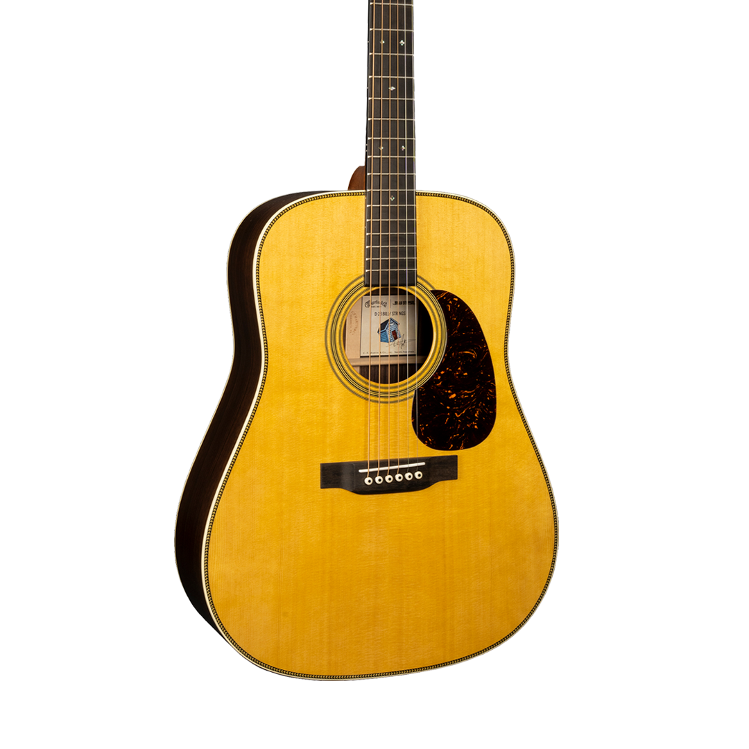 Front of Martin D-28 Billy Strings Signature.