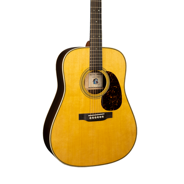 Front of Martin D-28 Billy Strings Signature.