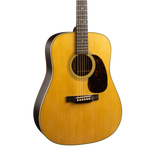 Front of Martin D-28 Satin Natural.