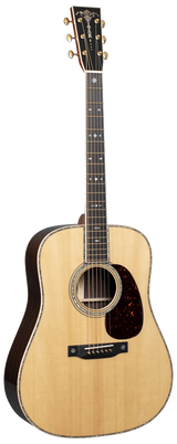 Full frontal of Martin D-42 Modern Deluxe Natural.