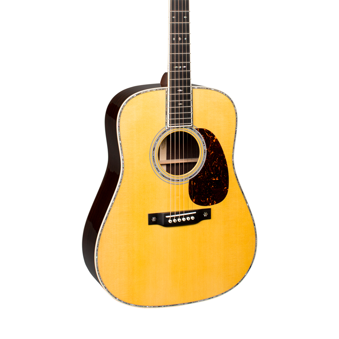 Front of Martin D-42 Natural.