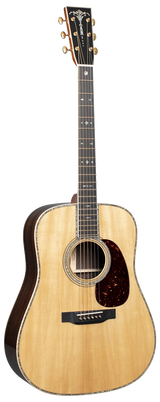 Full frontal of Martin D-45 Modern Deluxe Natural.