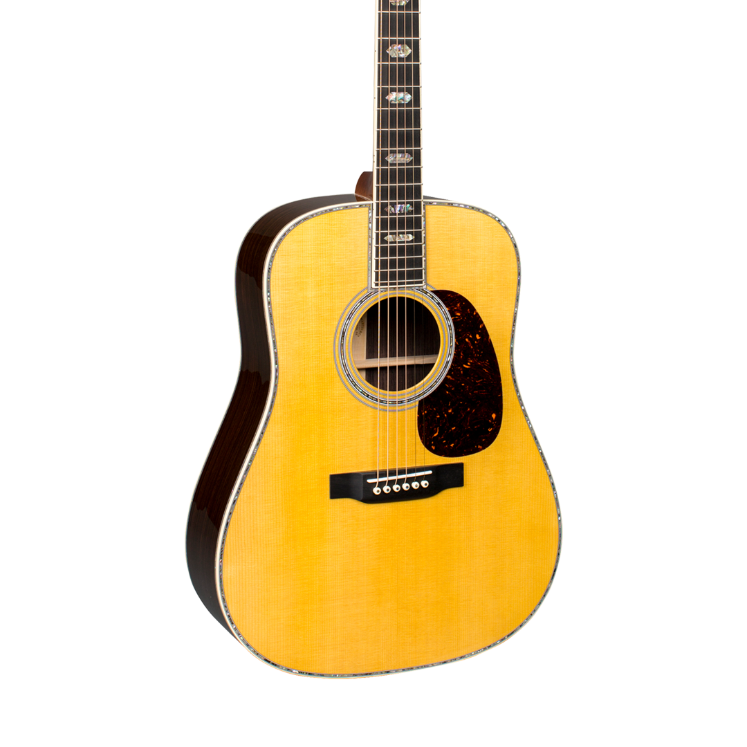 Front of Martin D-45 Natural.