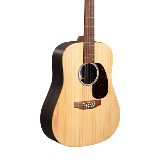 Front of Martin D-X2E 12 String Brazilian Rosewood.