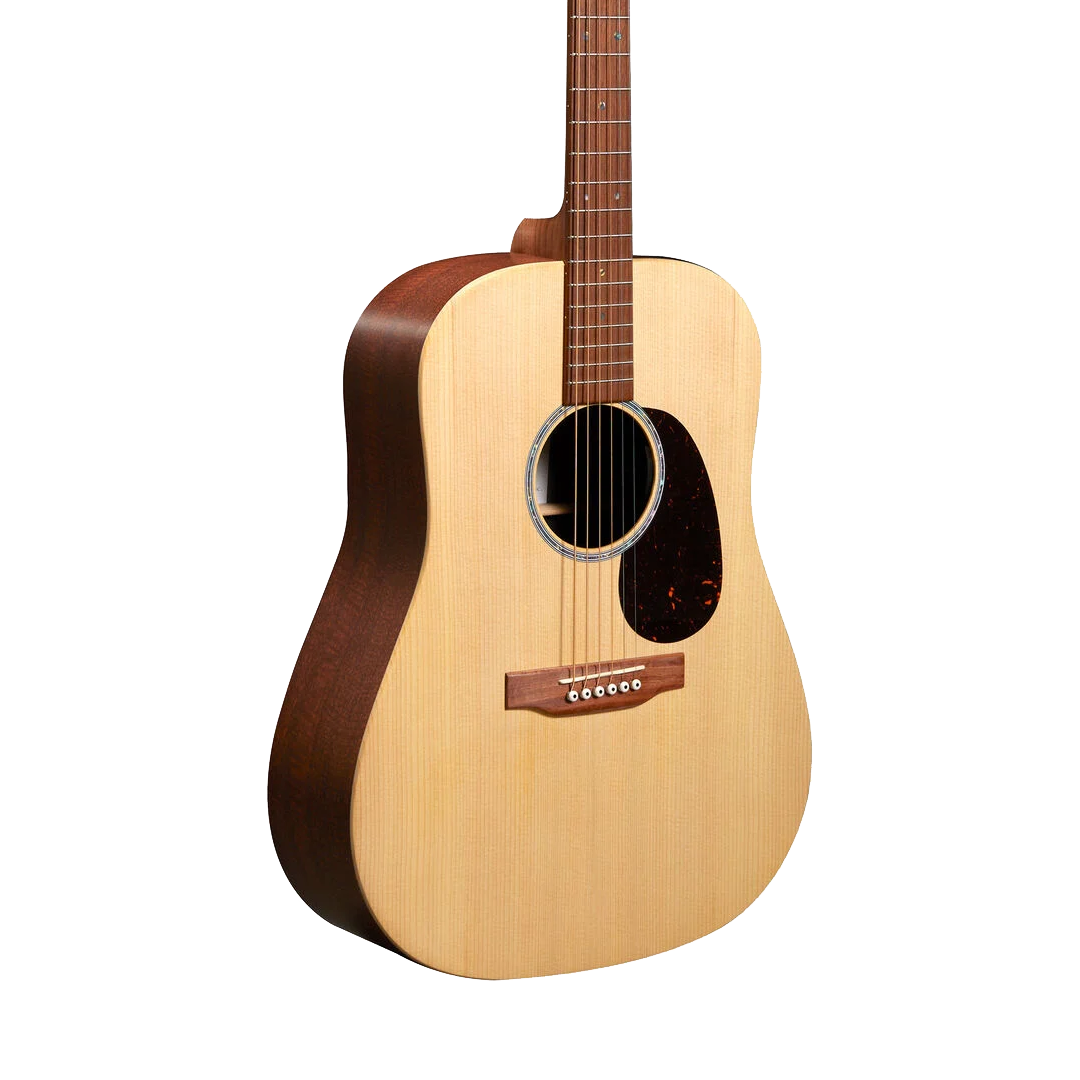 Front of Martin D-X2E Mahogany.