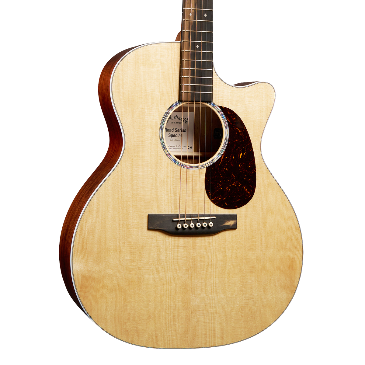 Front of Martin GPC-13E Modern Koa.