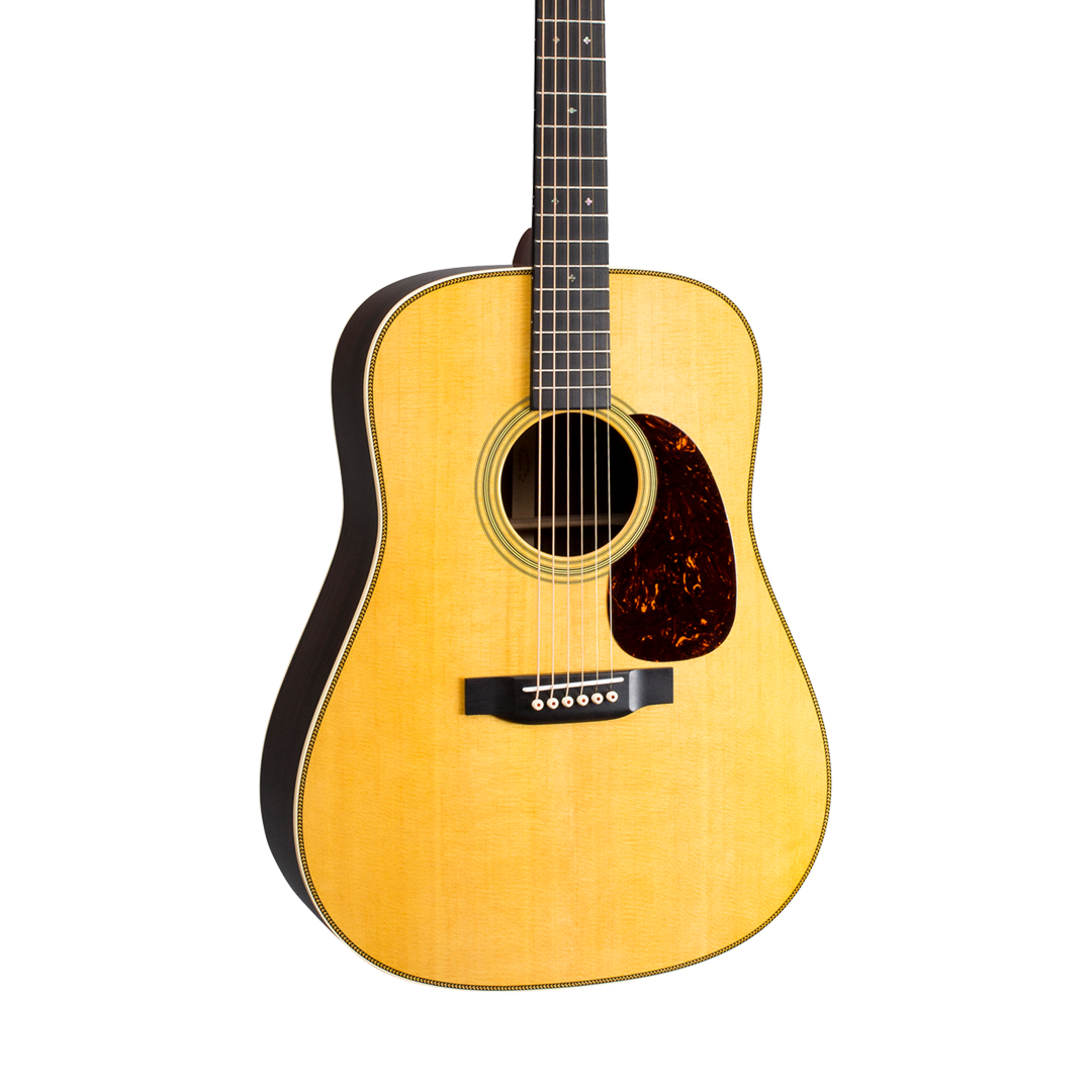 Front of Martin HD-28 Natural.