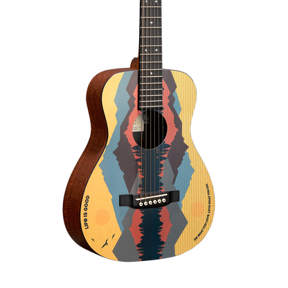 Front of Martin LX1 Life is Good.