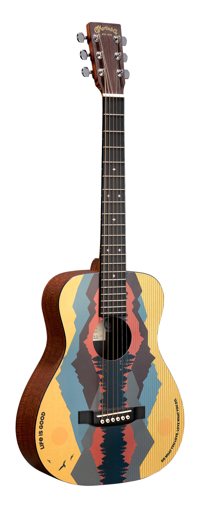 Full frontal of Martin LX1 Life is Good.